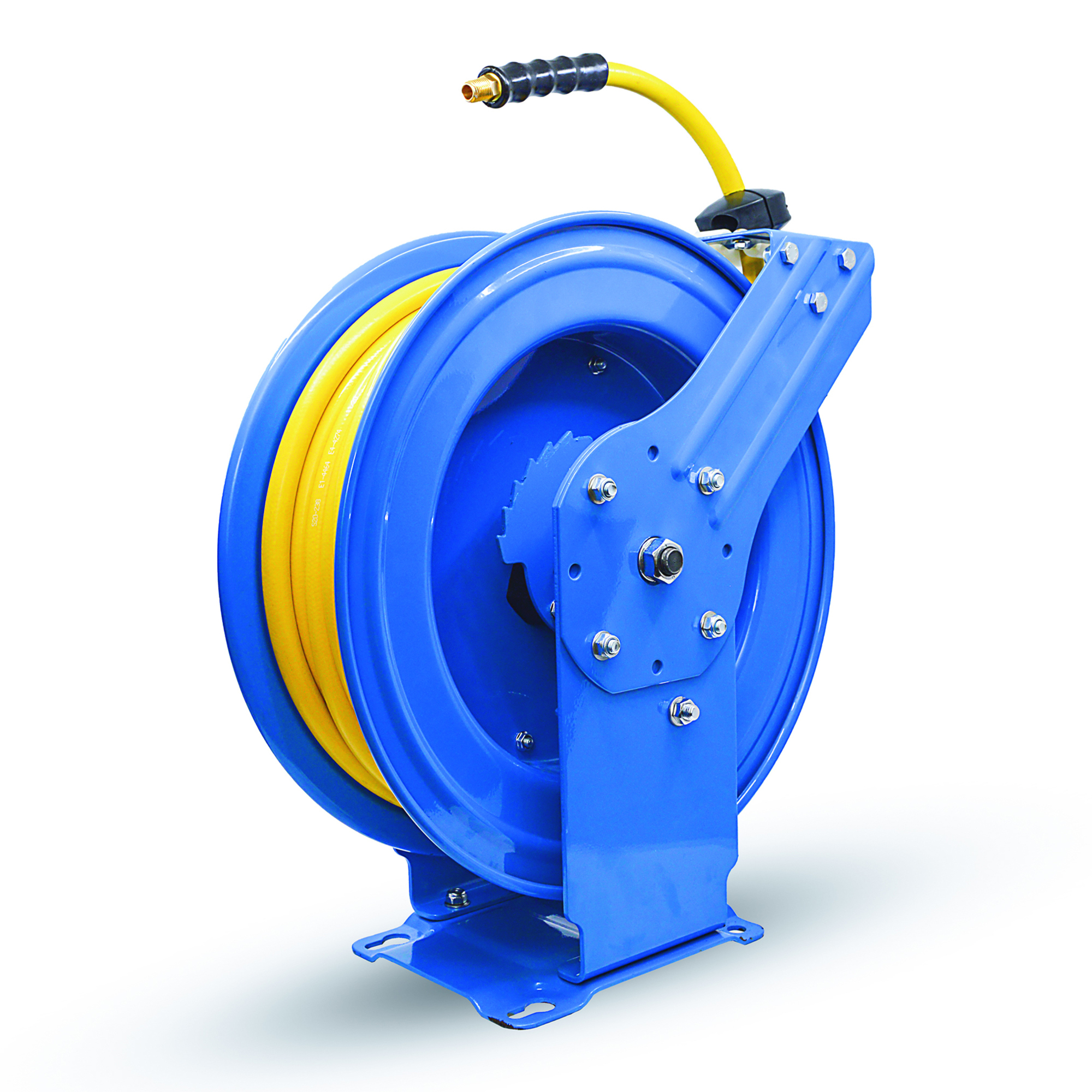 OilShield, Rubber Air Hose Reel DA Assembly 3/8in.x100ft., Hose Diameter 3/8 in, Hose Length 100 ft, Model# OSRDA38100